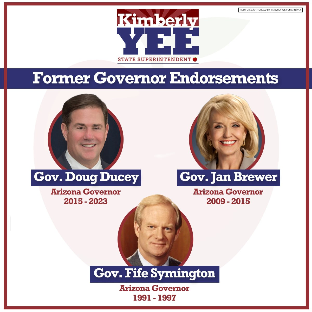 Kimberly Yee Governor Endorsement